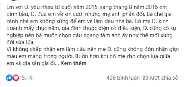 Mang bầu trước cưới được mẹ bạn trai đưa 100 triệu để cắt đứt mọi quan hệ-1