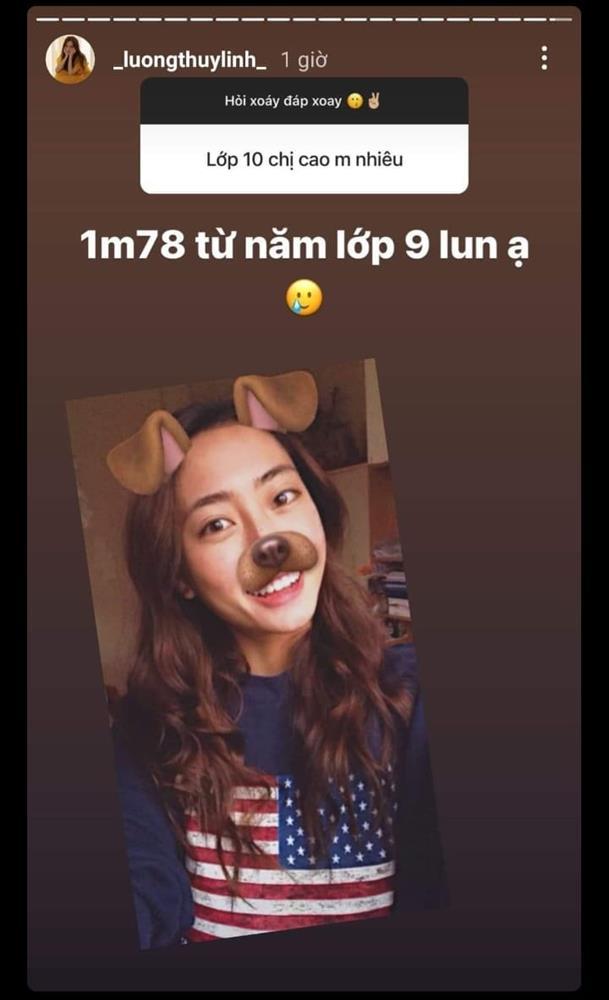 Lương Thùy Linh ăn gì mà lớp 9 đã cao 1m78, xong từ đó đứng yên?-1