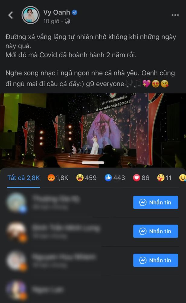 Vy Oanh khoe giọng hát, ai ngờ clip bị antifan tương tác vỡ bờ đê-2