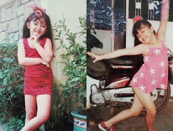 Tóc Tiên sành điệu, ra dáng từ bé. Nữ ca sĩ gây thương nhớ với bộ tóc dài, xù.