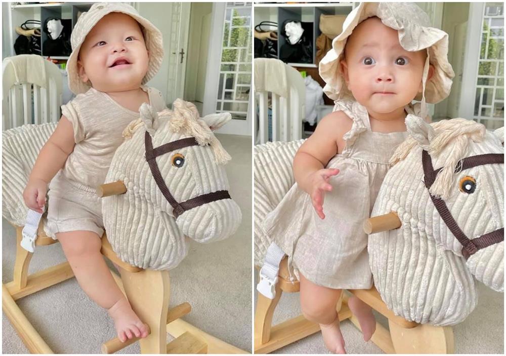 Đại hội khoe con 1/6: Quý tử Phạm Hương giống mẹ như lột, ái nữ Đông Nhi dở thói yang hồ-3