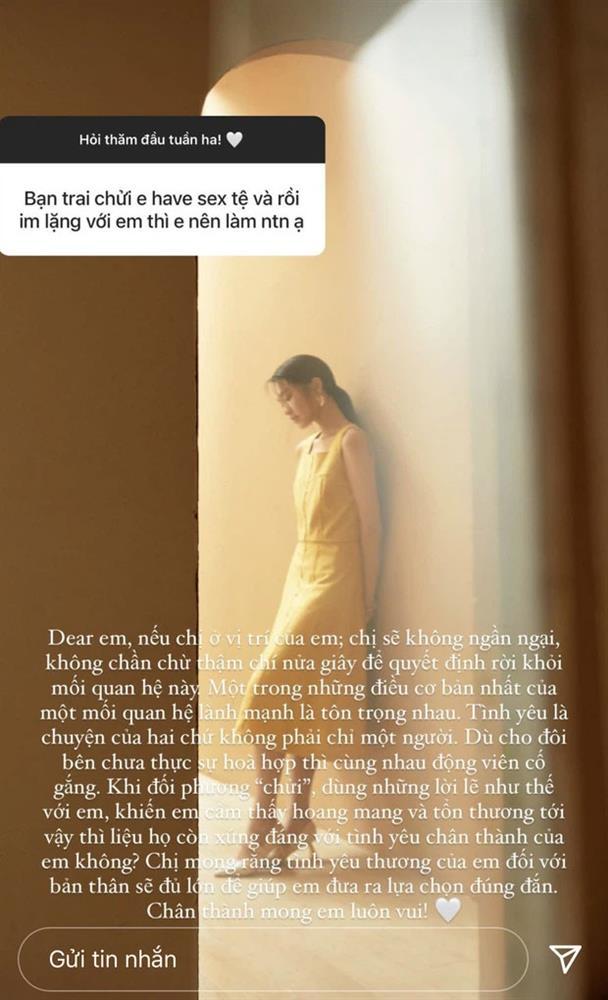 Làm thế nào nếu bị bạn trai chửi have sex tệ? Đây là câu trả lời Doãn Hải My-2