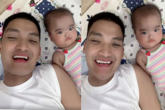 Được bố trêu đùa, con gái Mạc Văn Khoa gây cười level tấu hài siêu cấp