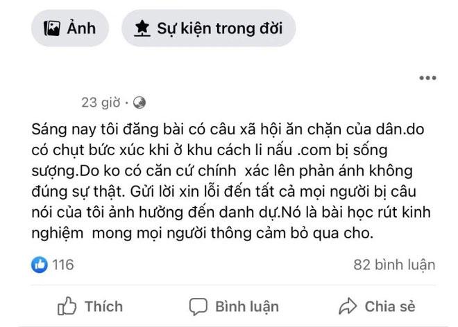 Thanh niên Bắc Giang tung tin bị cán bộ quản lý khu cách ly ăn chặn suất ăn-2