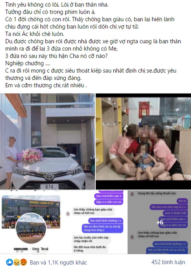 Vợ bị bạn thân cướp chồng, cái kết 2 bà, 1 ông phải trả bằng 1 mạng sống-1