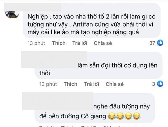 Một số người lên tiếng bênh vực cho rằng đã vào nhà thờ Tổ nhưng không hề thấy bức tượng này, không nên anti mù quáng.