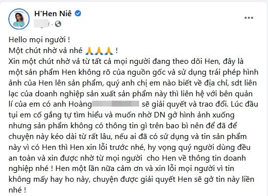 HHen Niê cầu cứu khi bị lợi dụng quảng cáo thuốc chữa sinh lý đàn ông-2