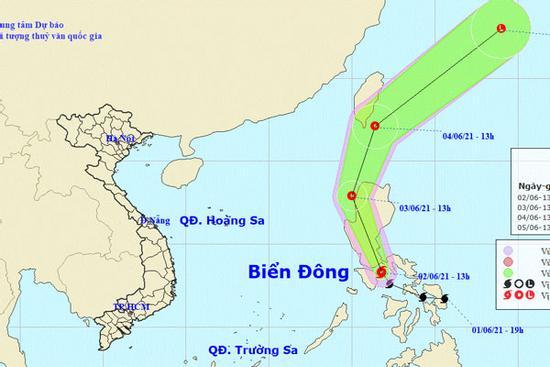 Bão Choi-wan giật cấp 10 xuất hiện gần Biển Đông