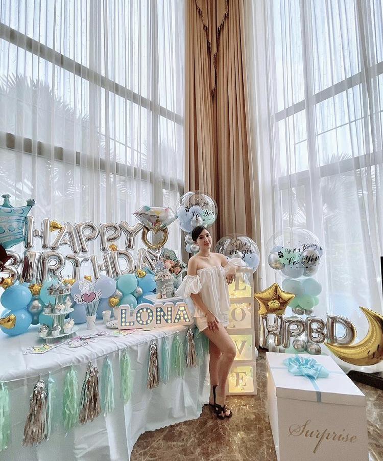 Sinh nhật mặc áo rộng thùng thình che vòng 2, Bảo Thy được fans chúc: Tiệc 3 người-4