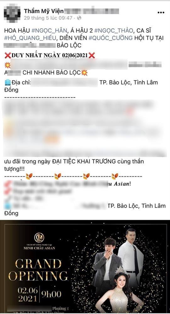 Thẩm mỹ viện bị phạt vì 31 người tụ tập giữa dịch, Hoa hậu Ngọc Hân làm rõ nghi vấn có mặt tại đây-2