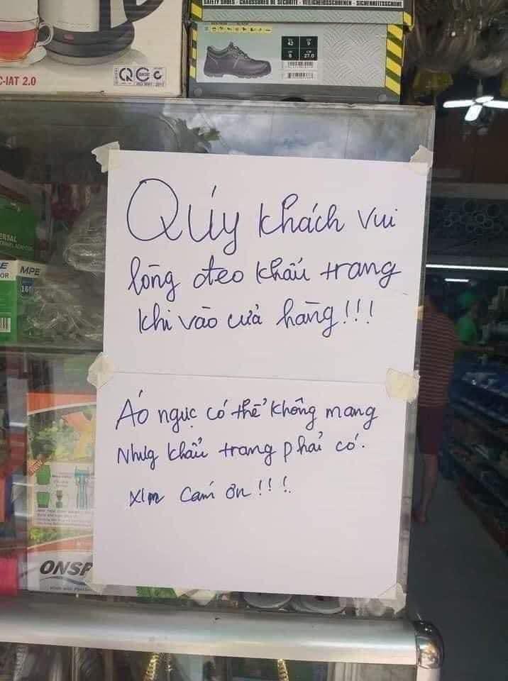 Hàng loạt biển thông báo trong mùa dịch khiến dân tình bật cười-2