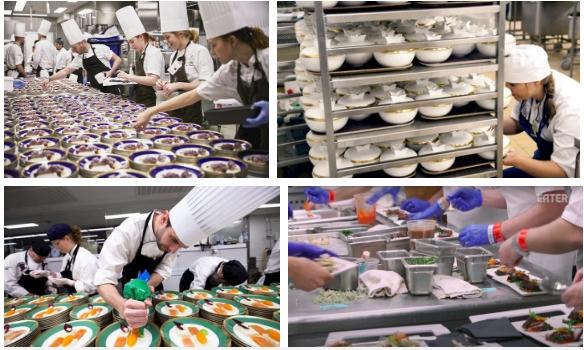 Làm thế nào để bếp trưởng chuẩn bị phần ăn cho những bữa tiệc sang trọng đón hàng nghìn khách?-2