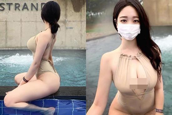 Gái xinh xứ Hàn nổi như cồn nhờ mặc đồ bơi gợi cảm