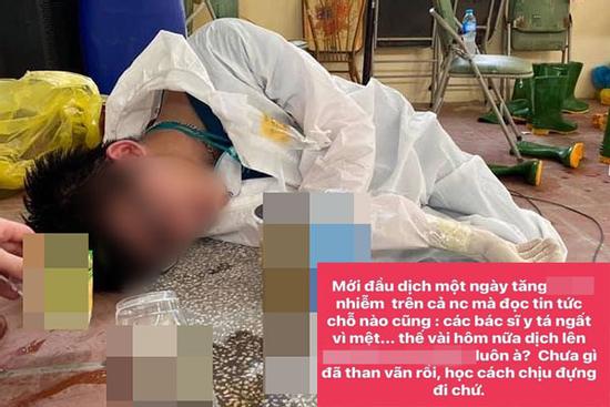 Cô gái trẻ dạy bác sĩ 'phải học cách chịu đựng' khi ngất xỉu vì chống dịch