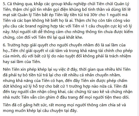 Lý do Thủy Tiên không trả 30 triệu cho khán giả tự nhận chuyển nhầm