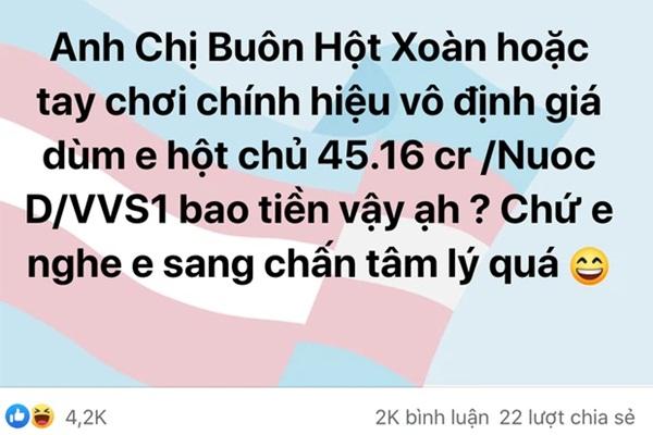 Đồ không có 1.000 tỷ mở hội check giá kim cương 45 carat, có người gợi ý hỏi Nathan Lee-1