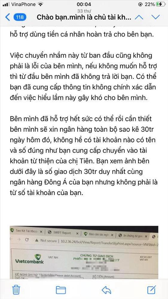 Khán giả chuyển nhầm 30 triệu chỉ ra 6 điều phản bác lời tố của Thủy Tiên-8