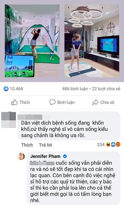 Jennifer Phạm đáp trả tay đôi khi bị mắng sống vô cảm mùa dịch-3