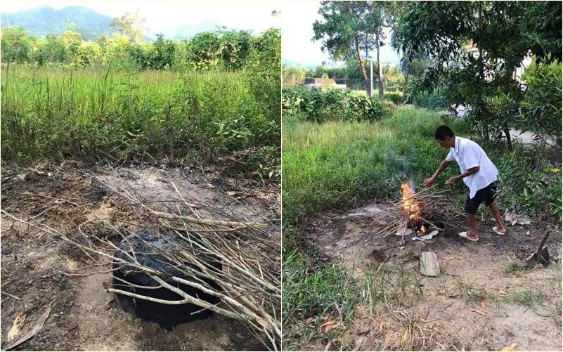 Bày đặt làm gà nướng nhưng thành phẩm lại đen như tiền đồ chị Dậu-2