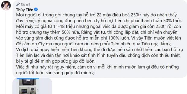 Chưa hết biến: Thuỷ Tiên bị tố nhận vơ 22 máy điều hoà hỗ trợ y bác sĩ ở Bắc Giang?-4