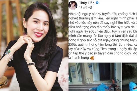 Chưa hết biến: Thuỷ Tiên bị tố nhận vơ 22 máy điều hoà hỗ trợ y bác sĩ ở Bắc Giang?