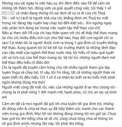 Thư cuối tha thiết của em dâu trước tang lễ hoa hậu Thu Thủy-6