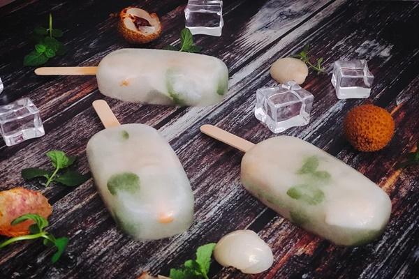 Cách làm kem vải chỉ cần 3 nguyên liệu-1