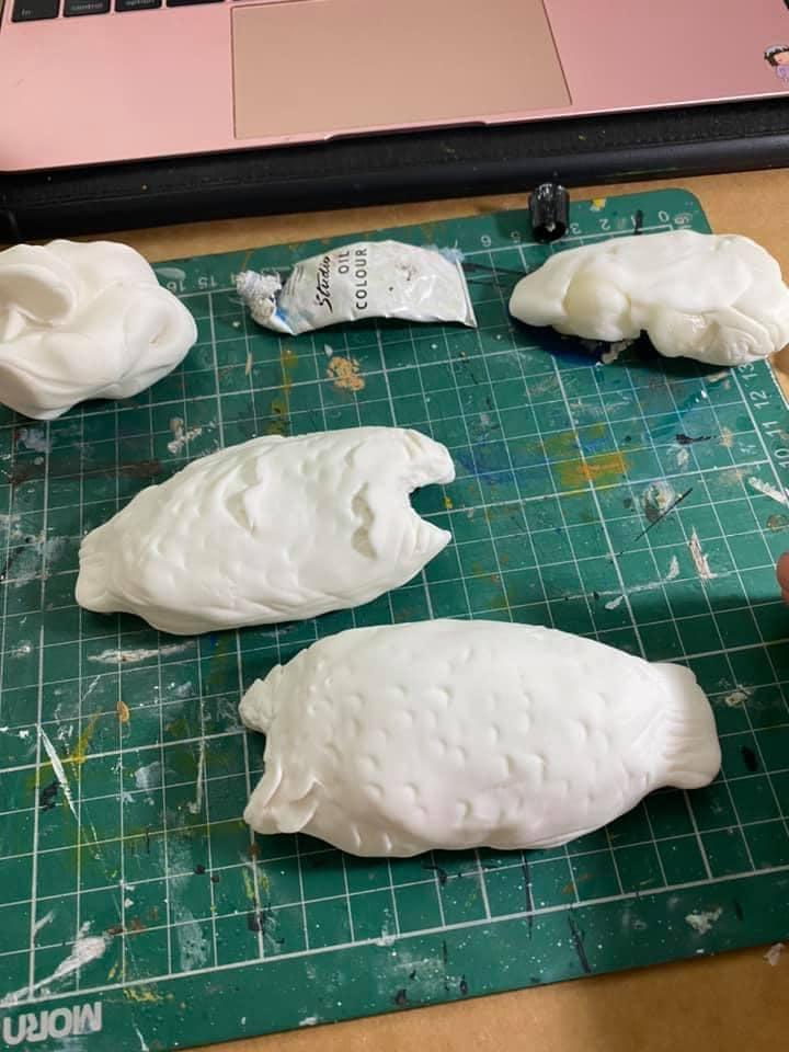 Choáng với mâm cơm làm từ đất sét như thật của cô nàng khéo hết phần thiên hạ-4