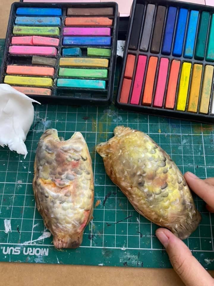 Choáng với mâm cơm làm từ đất sét như thật của cô nàng khéo hết phần thiên hạ-6