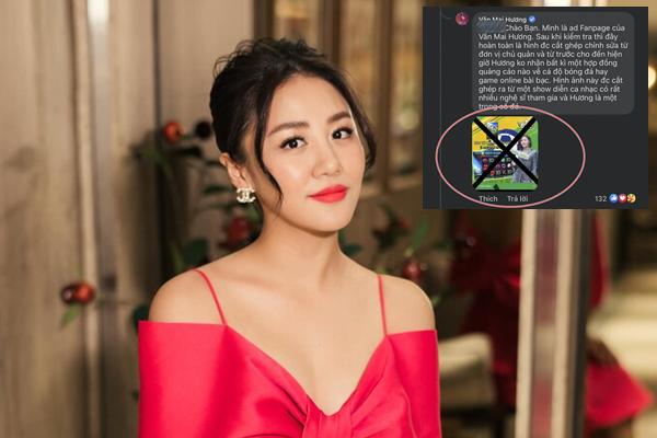 Văn Mai Hương quảng cáo ứng dụng cá độ, cờ bạc trá hình?