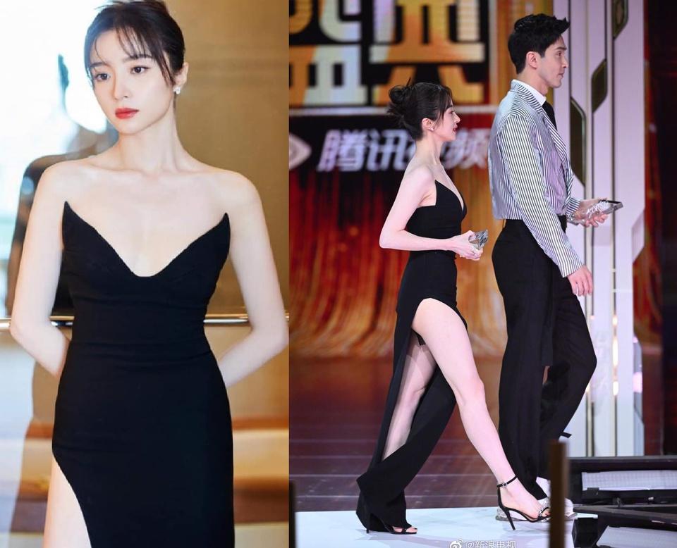 Địch Lệ Nhiệt Ba và Hồ Băng Khanh gặp sự cố trang phục-2