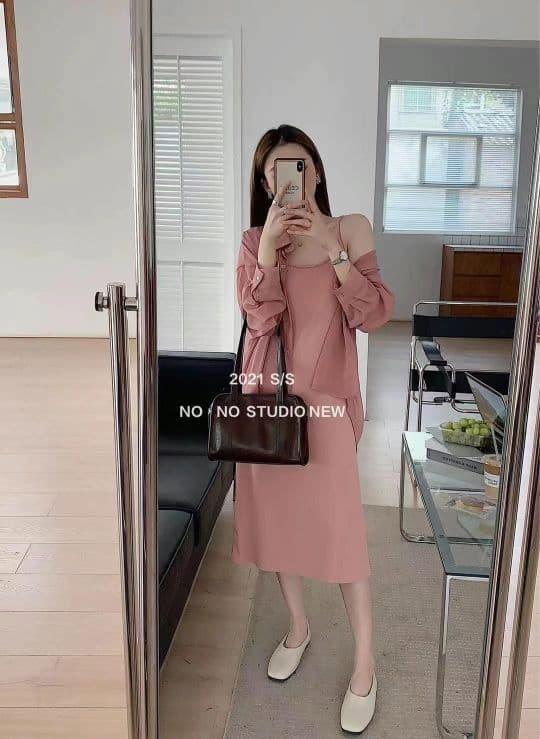 Váy dây + áo chống nắng = sự kết hợp tuyệt đẹp và thời trang năm 2021-3