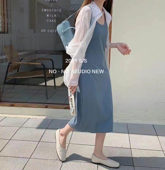 Váy dây + áo chống nắng = sự kết hợp tuyệt đẹp và thời trang năm 2021-5