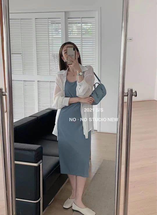 Váy dây + áo chống nắng = sự kết hợp tuyệt đẹp và thời trang năm 2021-6