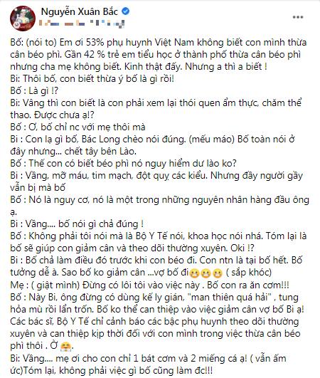 Xuân Bắc yêu cầu con trai Bi Béo giảm cân, ai ngờ cái kết cười ná thở-2