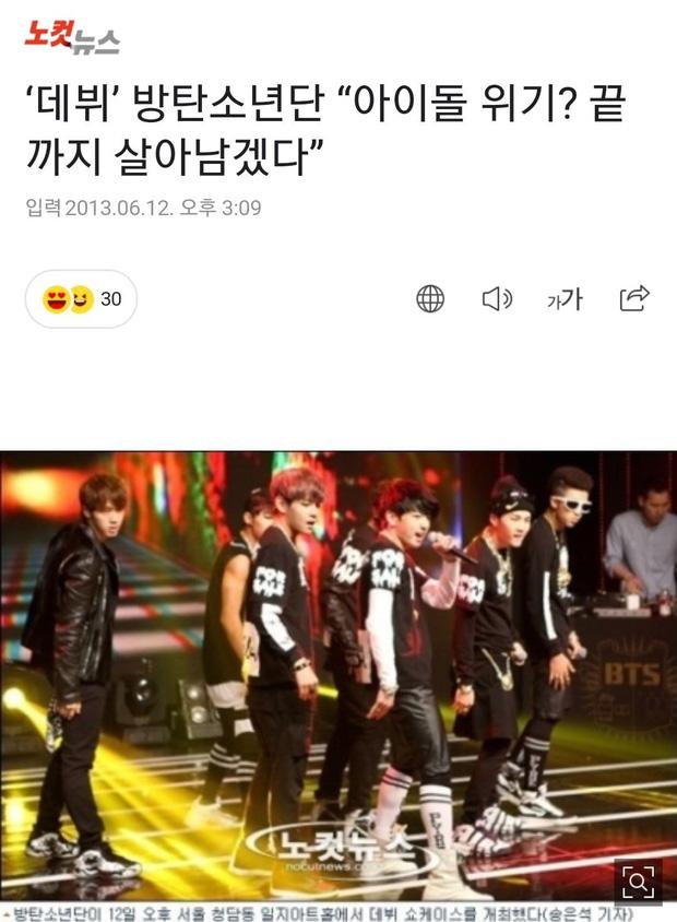 BTS debut bị mỉa mai không biết tồn tại được không, fan đào lại giờ tự hào không ngớt-3