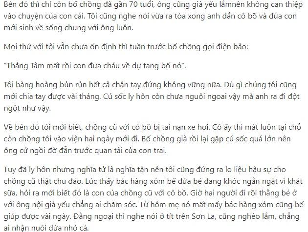 Chồng với tình nhân cùng qua đời, bố anh ta gọi tôi đến rồi chỉ vào đứa bé nằm trong nôi-1