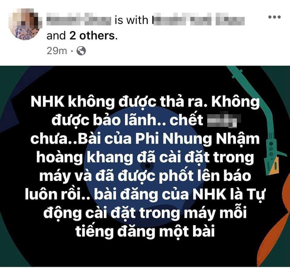 Hacker Nhâm Hoàng Khang bị bắt sau khi tung loạt phốt Phi Nhung?-2