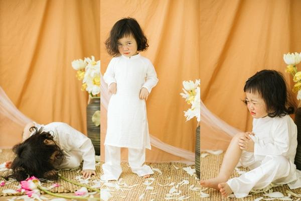 Khóc ngất bên hoa sen, công chúa 9 tháng tuổi biểu cảm ôi quá hài-8