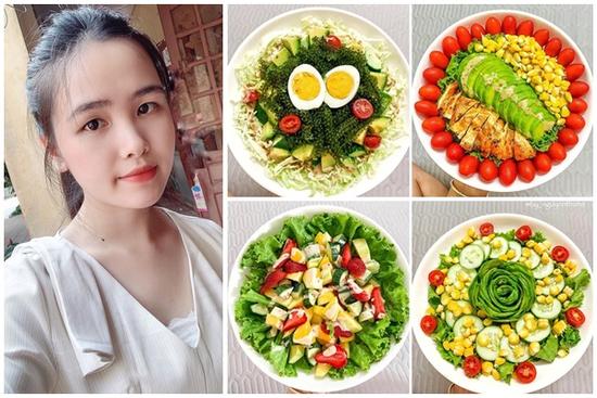 Gái xinh chia sẻ loạt đĩa salad thanh mát cho mùa hè, hội chị em rần rần vào xin bí kíp