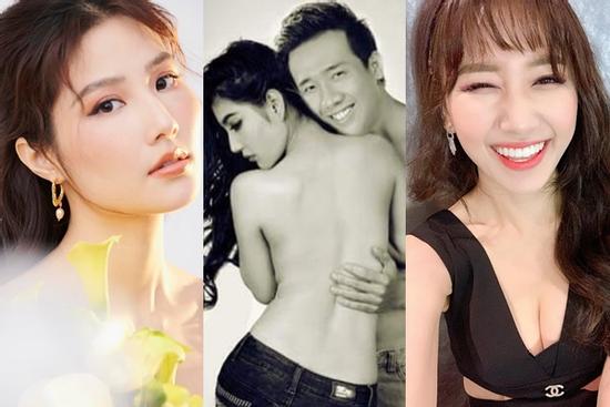 Hari Won 'đào mộ' khoảnh khắc Trấn Thành khỏa thân bên Diễm My