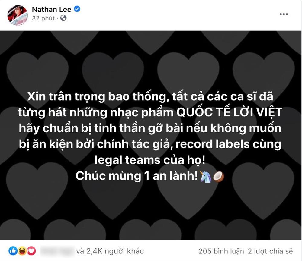 Nathan Lee cảnh báo đen những ca sĩ cover nhạc ngoại không xin phép-2