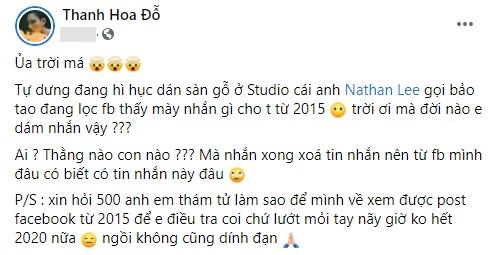Nathan Lee sờ gáy đàn em trong nghề gửi tin nhắn tục tĩu-1