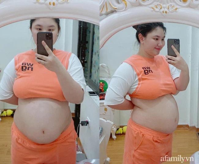 Mẹ Hà Nội đẻ lần đầu xinh đẹp vạn người mê, bầu lần 2 tăng vọt 40kg khiến chồng không nhận ra vợ-6