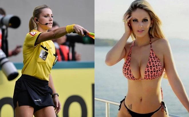 Body nghẹt thở của nữ trọng tài được đồn bắt trận Việt Nam - Malaysia-5