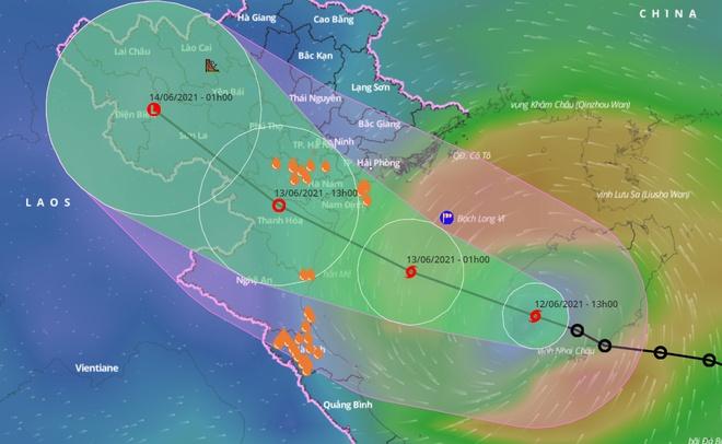 Bão số 2 hình thành, hướng vào Hải Phòng - Nghệ An-1