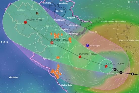 Bão số 2 hình thành, hướng vào Hải Phòng - Nghệ An
