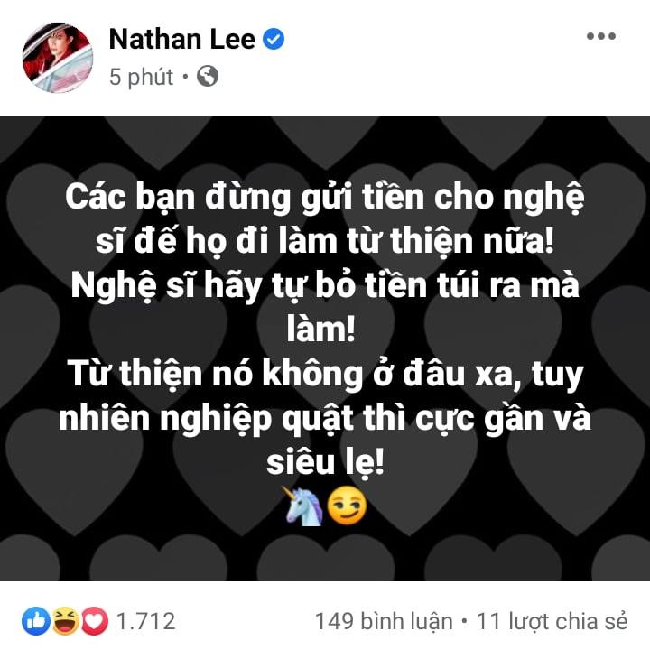 Nathan Lee nói chuyện nghệ sĩ làm từ thiện: Nghiệp quật siêu lẹ-2