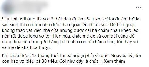 Thấy mẹ chồng thổi bón cháo cho cháu, vợ tôi giật thìa quát: Mồm bà toàn vi khuẩn-1