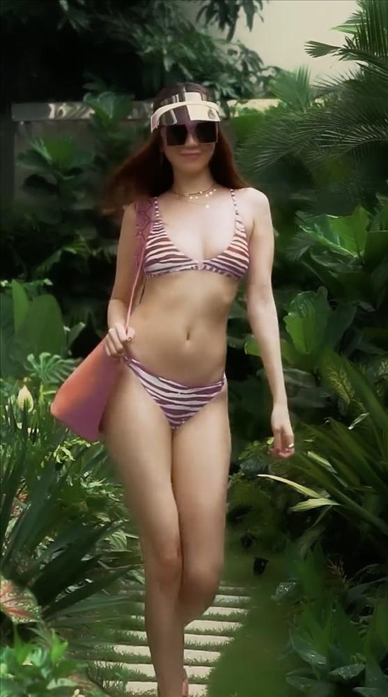 Ngọc Trinh xác nhận mất vòng eo 56, mỡ bụng rung rinh khi mặc bikini sexy-8
